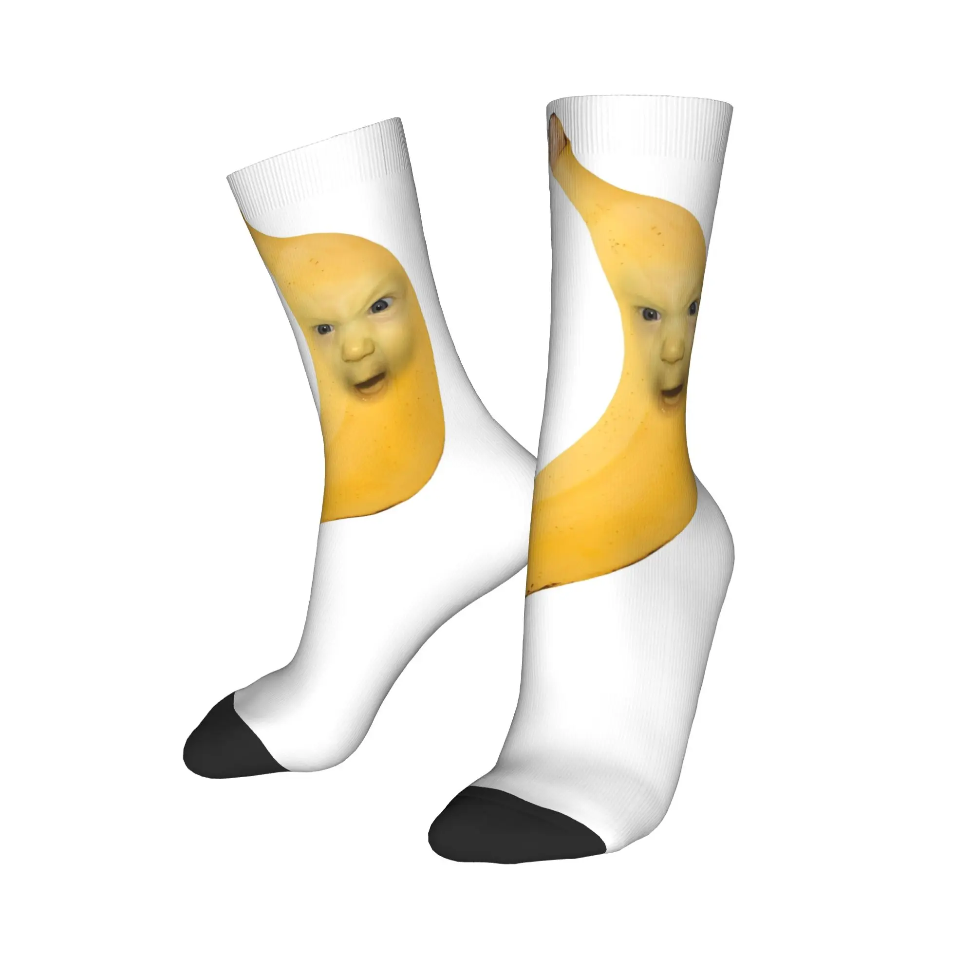 مضحك سخيف AI الموز الجنرال Z ميمي الدماغ الفكاهة الفاكهة عشاق الجوارب المضادة للانزلاق جوارب الرجال الجوارب المريحة الخريف الجوارب