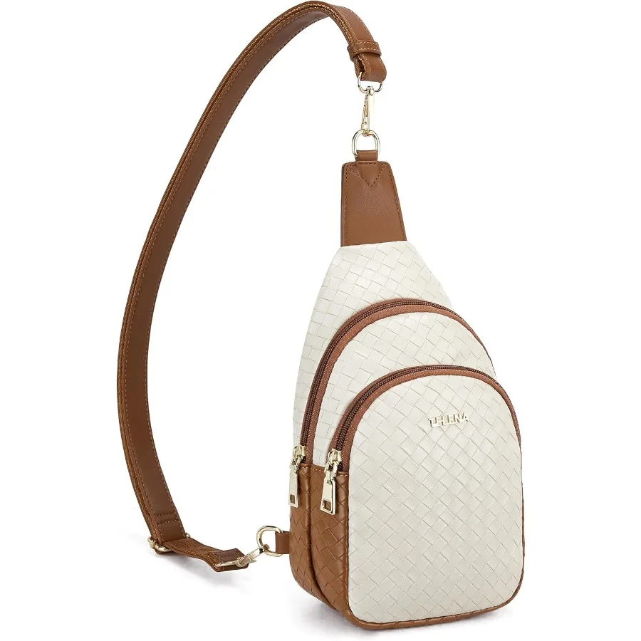 

Small Sling Bag for Women Leather Crossbody Fanny Packs Chest Bag for Women