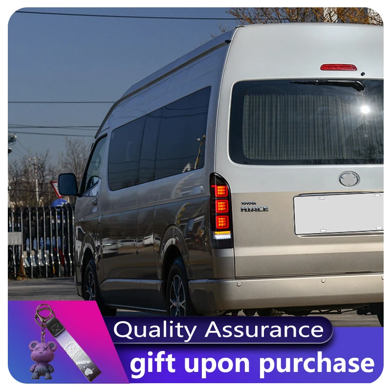 

A Pair of Taillights For Toyota Hiace 2005-2018 Upgrade LED DRL Rear Lamp Reverse Vehicles Tools New Style Car Accessories