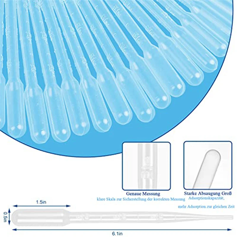 300 CK pipet, 3ml pipet sekali pakai, laboratorium pipet pengukur, kelas, warna akrilik eksperimental, minyak ether