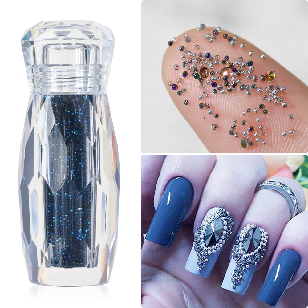 Diamonds Micro Caviar Beads Micro Pixie Nail Stone Beads Nail Crystal Rhinestone Mini 3D Nail Art Rhinestones Beads 5gram