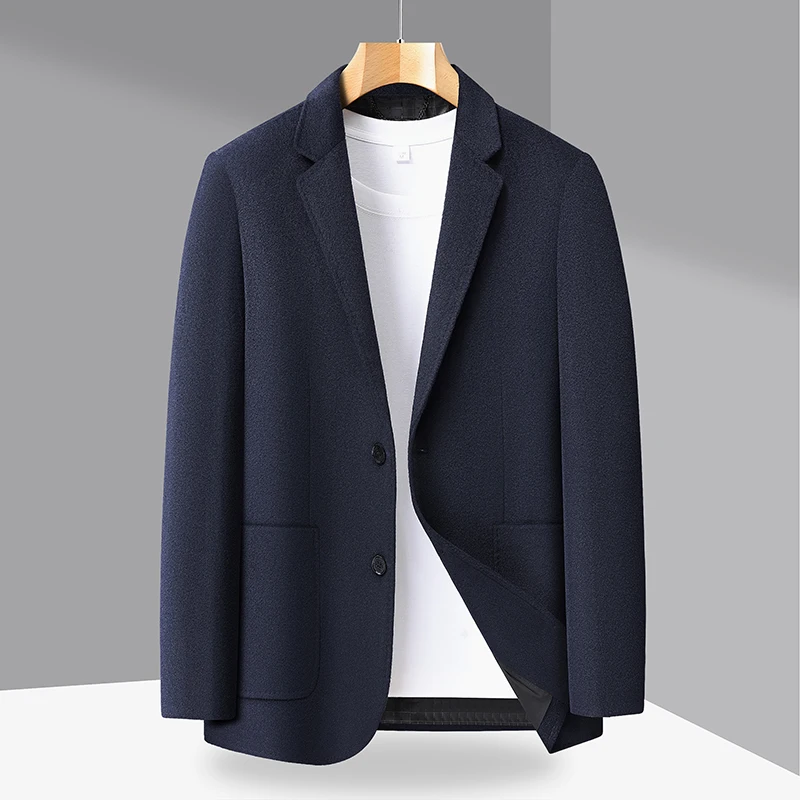 

Новая мужская шерстяная куртка премиум-класса для весны/лета - стильный и элегантный пиджак, подходящий для дома и повседневной носки.