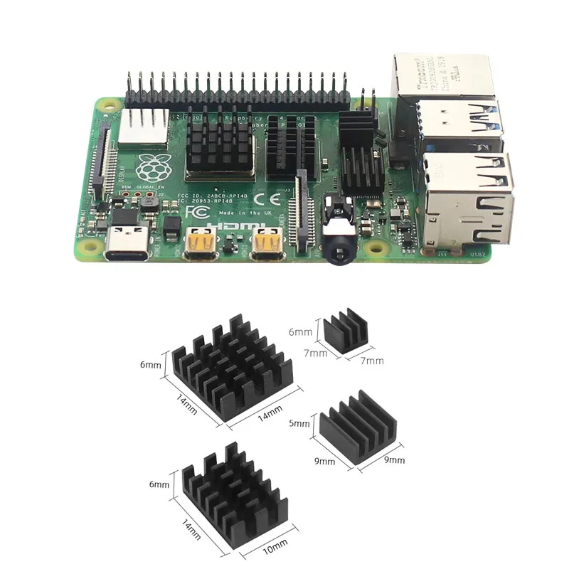 Imagem -02 - Raspberry pi Modelo b Case Ventilador Dissipadores de Calor Adaptador de Energia Opcional 32 64 gb tf Card 3.5 Display para Rpi 8g 4g 2g gb Ram