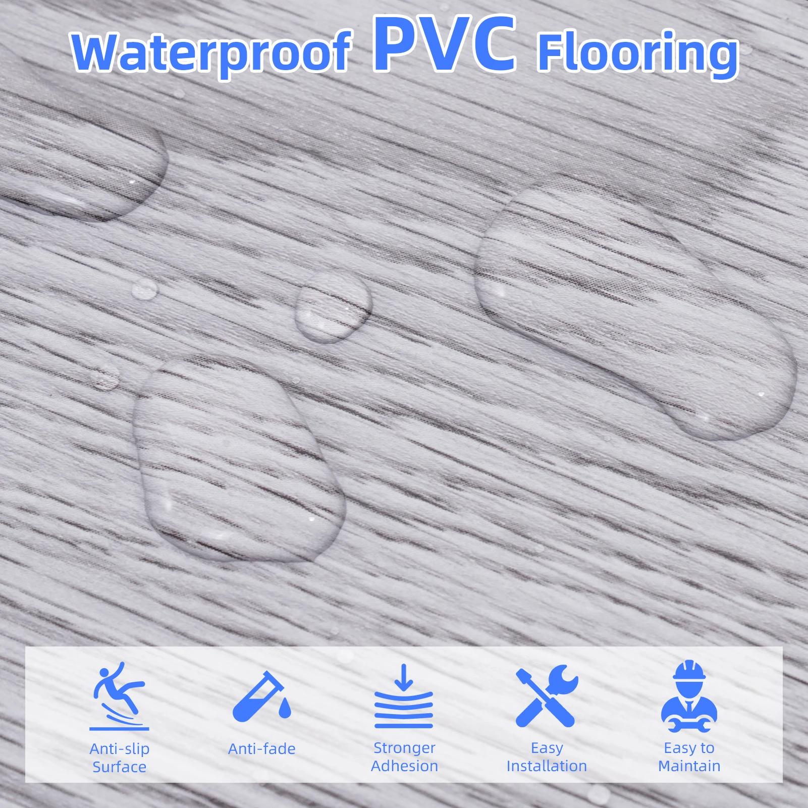 36Pcs Wood Grain Self‑Adhesive - Home Decor Vinyl Flooring review and price