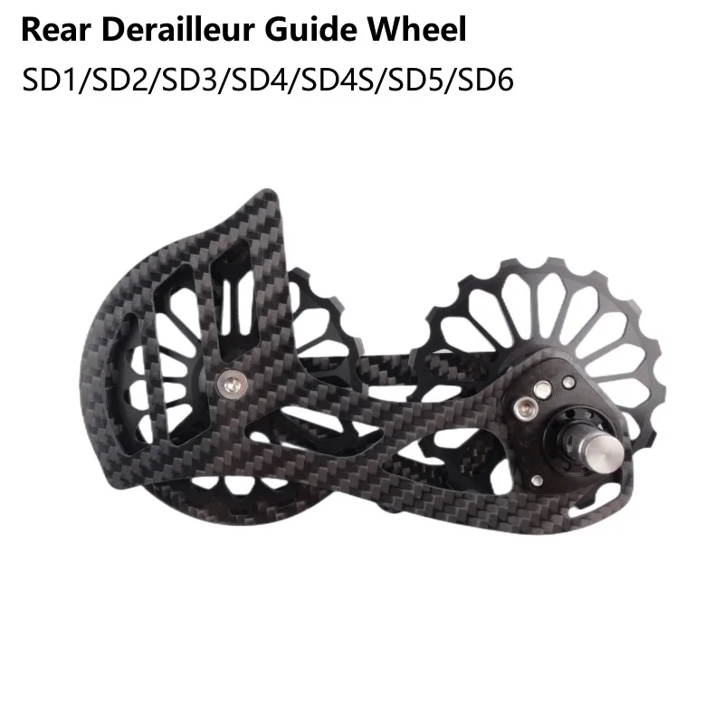 

Bicycle Carbon Fiber Ceramic Rear Derailleur 17T Pulley Guide Wheel For Shimano 6800 R7000 R8000 R9100 R9000 Bike Accessories