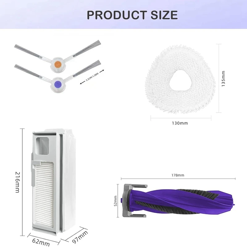 Narwal freo x เครื่องดูดฝุ่นหุ่นยนต์ ultra แปรงด้านข้างหลักแผ่นกรอง HEPA อุปกรณ์เสริมแผ่นรองผ้าซับ