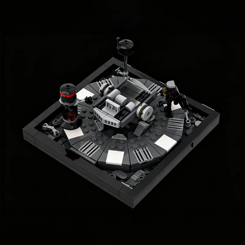 406pcs MOC Star Battle Vader Transformation Diorama Model Building Blocks Toy Architecture Christmas Gift Craft Assemble Display
