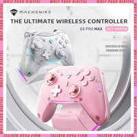 Machenike G5ProMax Gaming Controller With Charging Dock RGB Wireless Gamepad Hall Effect Joystick Trigger For Switch PC Phone