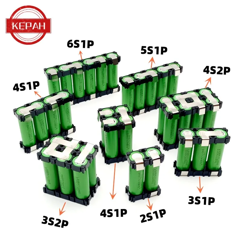 Bateria de soldagem de bateria personalizada, 2S1P 3S2P 4S1P ~ 5S2P 6S2P MJ118650 Bateria, Bateria de 3500mAh/7000mAh, 7.4V a 25.2V