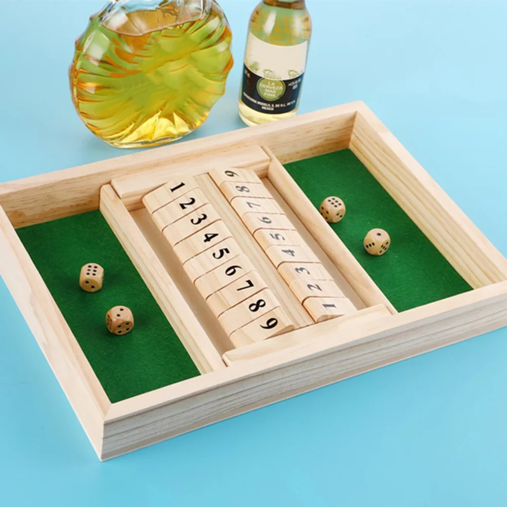 Double Number Flipping Game Wooden Board Game For Adults Kids
