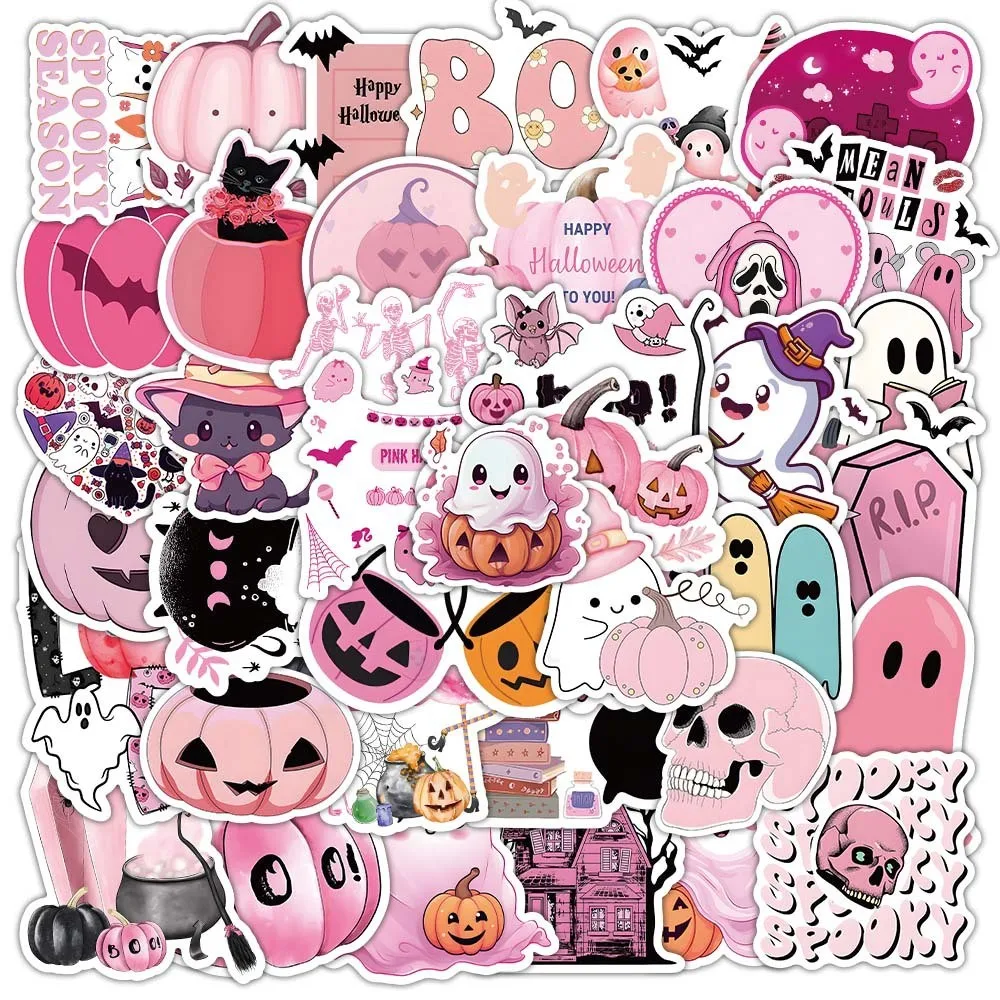 ملصقات كرتونية لمهرجان الهالوين - مجموعة كبيرة من الكتابة على الجدران المقاومة للماء لحسابات اليد وديكور حافظة الهاتف (متجر Anime Worlds)