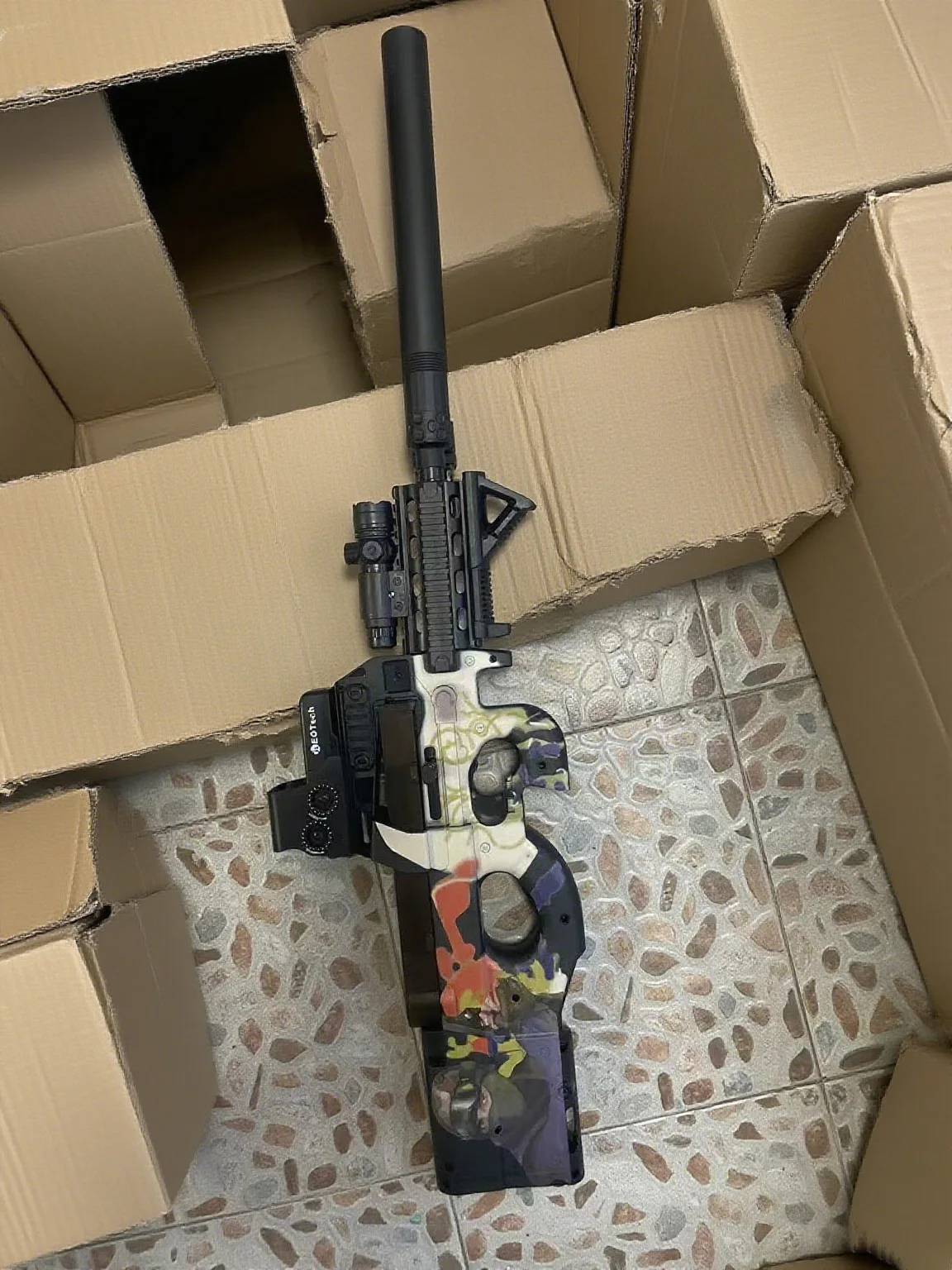 Gel Blasters Gun Toy - Auto Electric Gel Ball Blaster Splatter Ball Gun with 600RPM High Rate of Fire, 25M Range for Outdor game