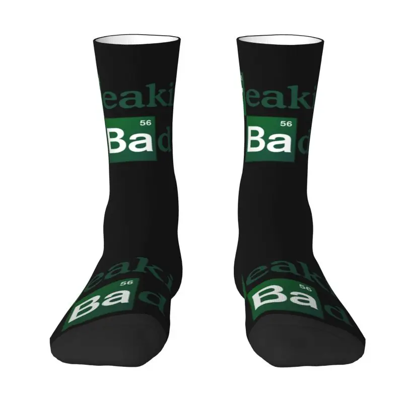 

Breaking Bad Logo Dress Socks Men Women Warm Fashion Novelty Heisenberg Tv Show Crew Socks