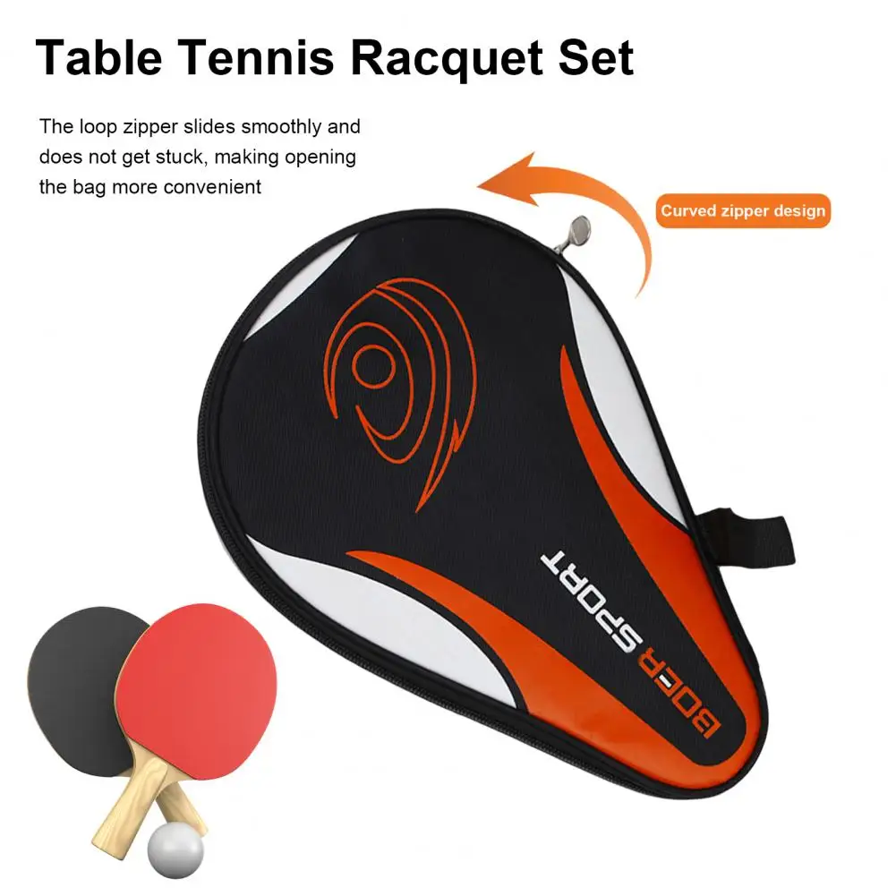 Professional  Convenient Oxford Cloth Table Tennis Racket Case Protective Racket Cover Dustproof   Sports Accessories