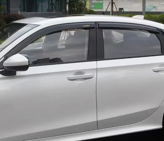 Window Deflector Window Visor Rain Guard Vent Sun Shade For Honda Civic Hatchback 10th Gen FC FK 2016 2017 2018 2019 2020 2021