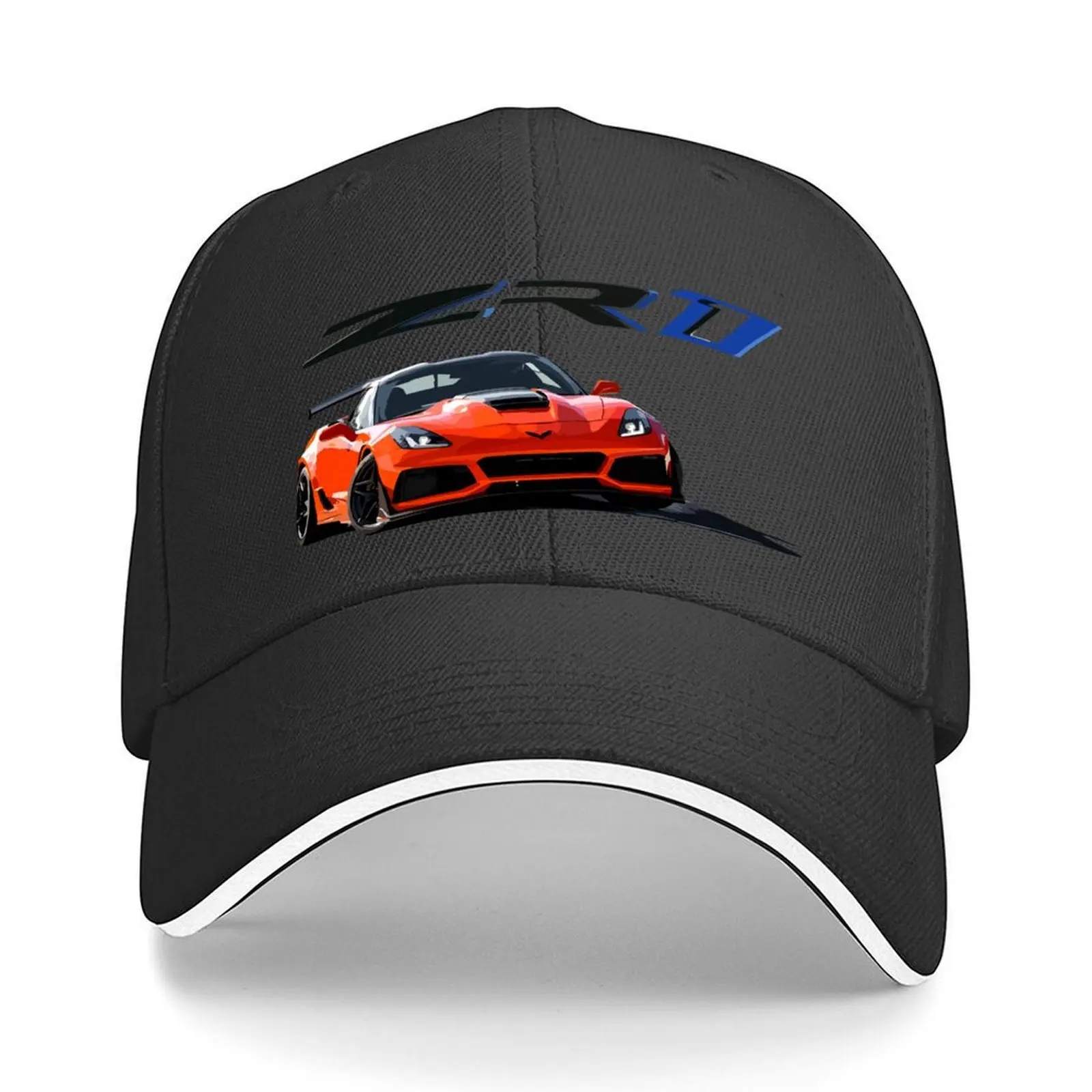 

Orange C7 ZR1 Baseball Cap custom caps Sunscreen Luxury Cap Uv Protection Solar Hat Golf Women Men's