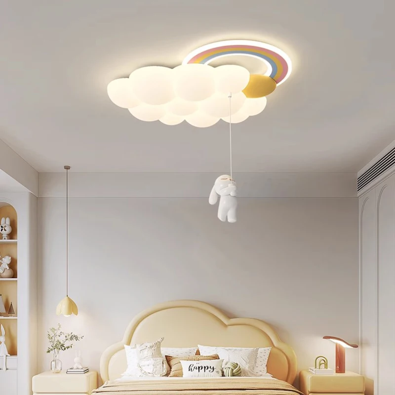 Rainbow Cloud Ceiling Lights LED Children\'s Room Light Modern Creative Warm Baby Room Nursery Boy Girl Bedroom Ceiling Lamps