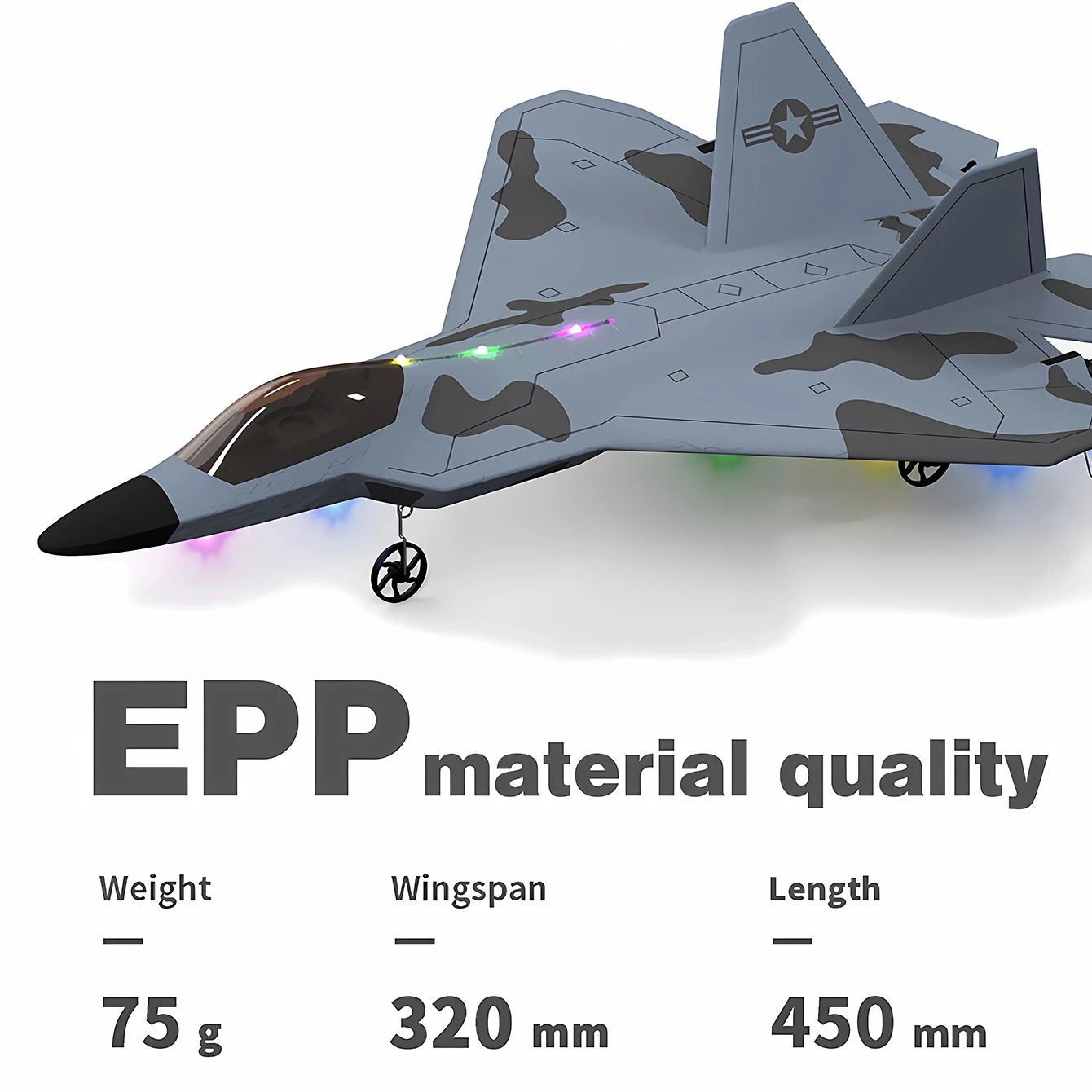 Fighter 2.4G aereo telecomandato aliante ad ala fissa schiuma resistente alla caduta modello elettrico giocattolo per aerei