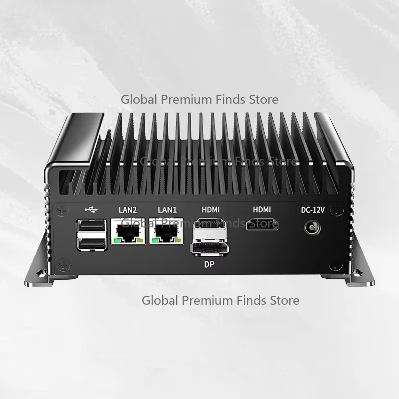 Fanless Mini PC Windows 11/Linux N150/N100 for Industrial Control Computer with Rich I/O Interfaces 2 LAN 2 COM 5USB 8 GPIO