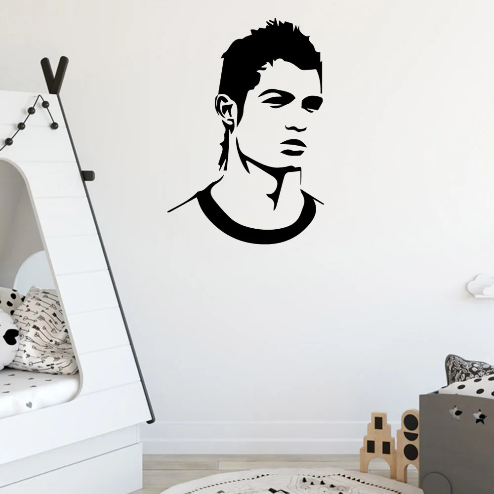 Football player Wall Sticker Vinyl Art Home Decor For Kids Room Living Room Home Decor Vinyl Art Decal