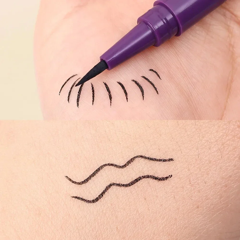 Long Lasting Matte Eyeliner Pencil, impermeável, secagem rápida, preto, fácil de colorir, delineador líquido, caneta de pigmento, olhos maquiagem, cosméticos