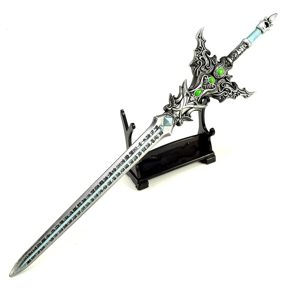 30cm/11.8in Perfect World Reincarnation Sword Shihao Huang Tian Di Cosplay Metal Game Peripherals Weapon Props Model Decoration