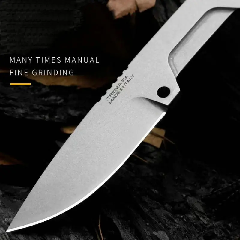 Trskt SATRE N690 arandelas de cuchillos de cuello de acero caza táctica cuchillos para acampar al aire libre regalo de cocina herramienta EDC con Kydex Dropshipping