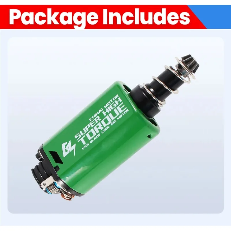 32K M180 15TPA AEG Motor With Fan For Ver.2 Gearbox Gel Blaster N52 Nd FeB Magnet High Torque Motor Long Shaft CNC