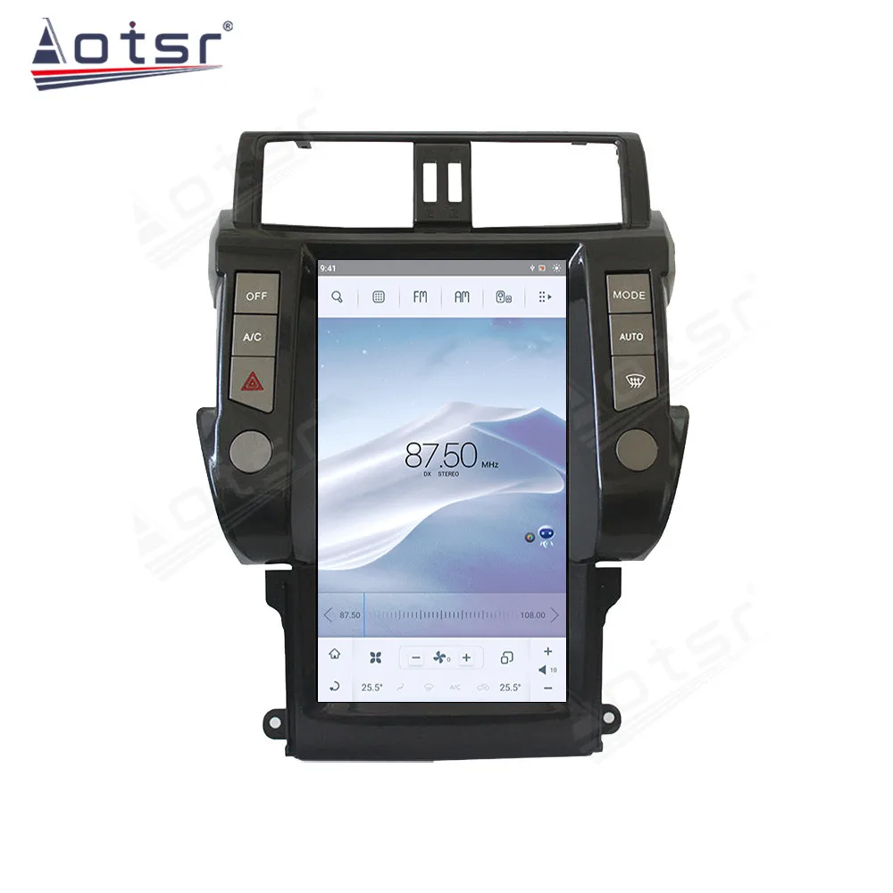 8 + 256GB 13,6 "Tesla pantalla Android 11 Radio de coche GPS para Toyota Land Cruiser Prado 2010-2017 Audio Multimedia reproductor DSP auricular