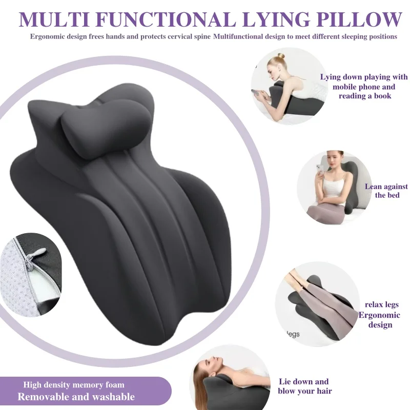 

Многофункциональная прикроватная подушка для лежания, эргономичная подушка для тела, подушка для тела, облегчение боли, диванные подушки, домашние пары