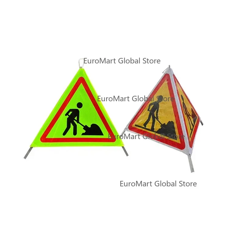 Custom-made item; the price is only a deposit Foldable  Reflective Tripod Roadway Warning Sign Triangle