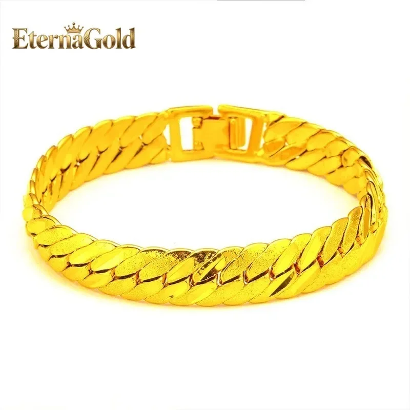

EternaGold 24K Gold Watch Clasp Bracelet | AU999 Pure Gold, classic watch clasp design, unisex style, shiny finish, perfect for