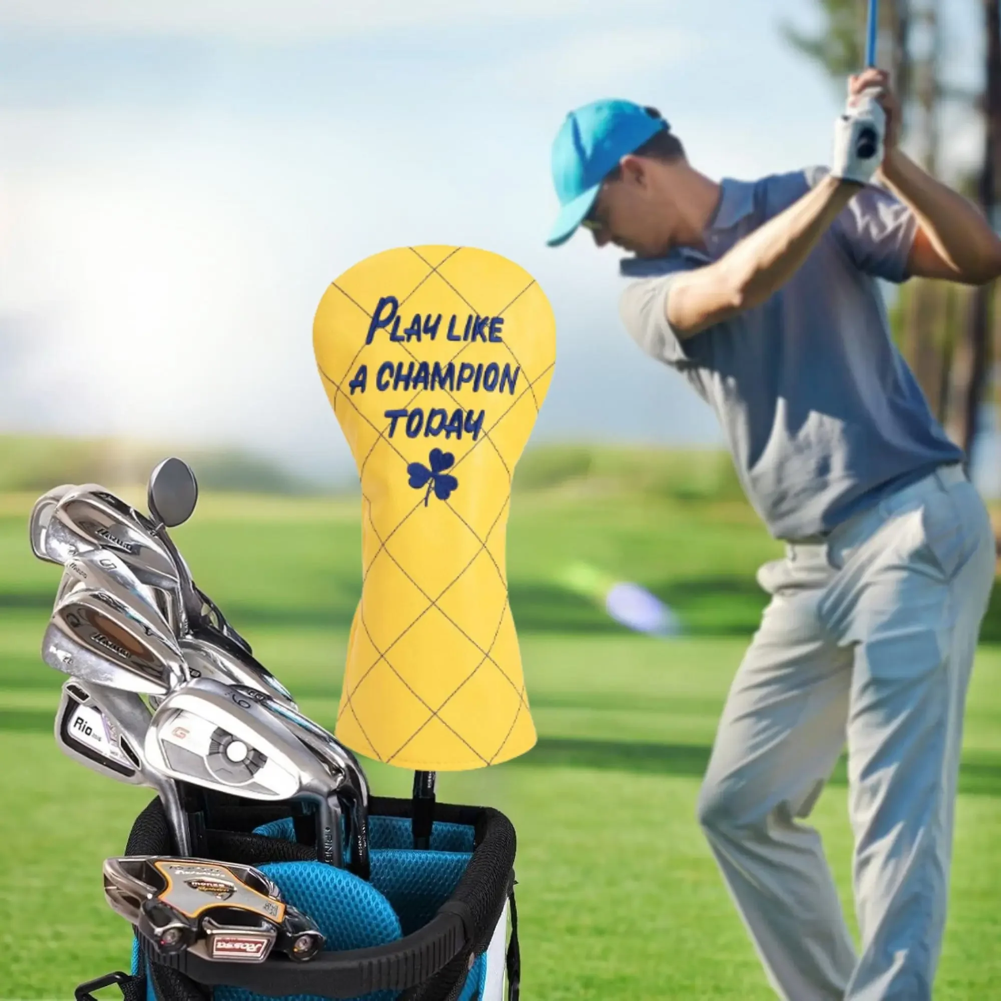Golf Club Head Covers Golf Driver Covers with Number Tags Golf Driver Headcover Like A Champion Creative Christmas Gifts image 4