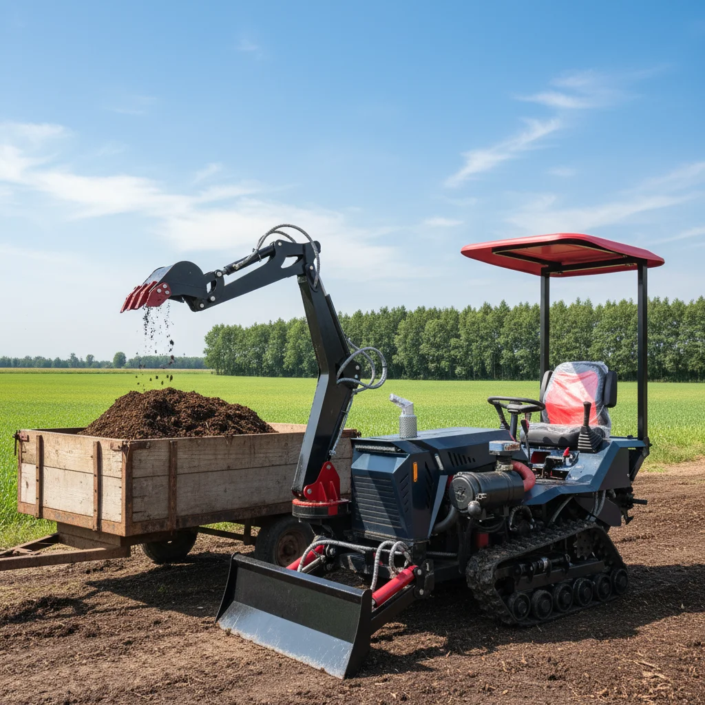 

Agricultural Machinery Crawler Tractor Multifunctional Farm Tracked Cultivator Diesel Rotary Tiller Plowing Equipment