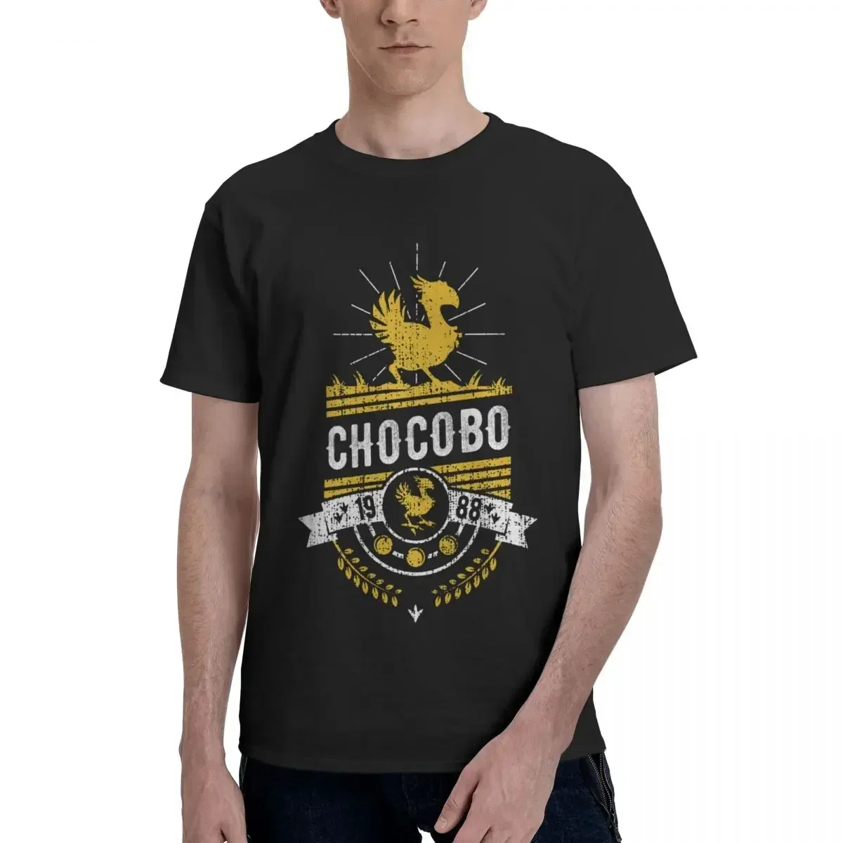 Customized Men  men T-Shirt Tops Sephiroth Ffvii Final Fantasy Chocobo T Shirt  mens t shirts  oversized t shirt  graphic