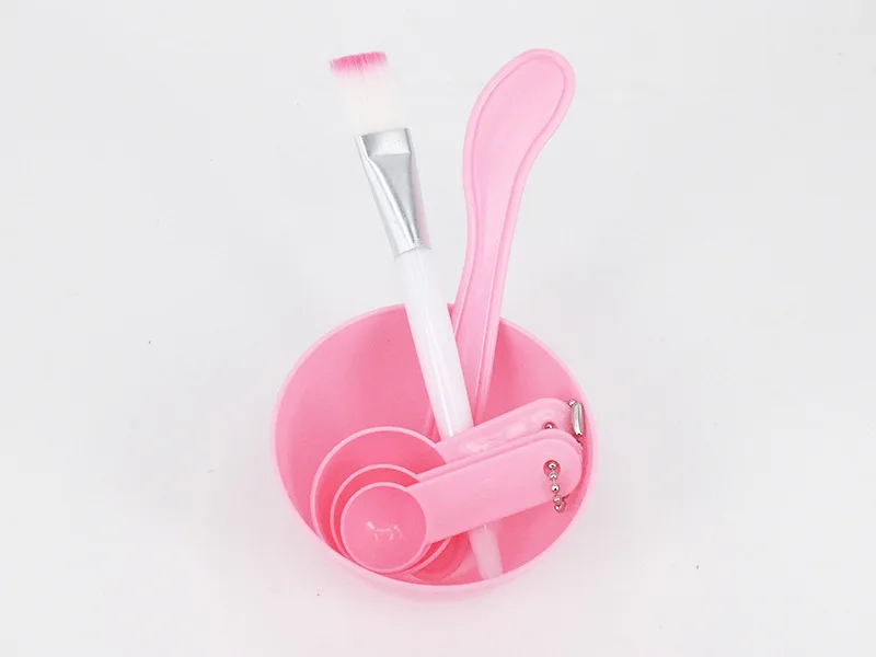 6/pcs Set Pink Mask Bowl Facial Mask Full DIY Beauty Tools Facial Mask Mixing Bowl Brush Spoon Stick Tool Face Care Kit