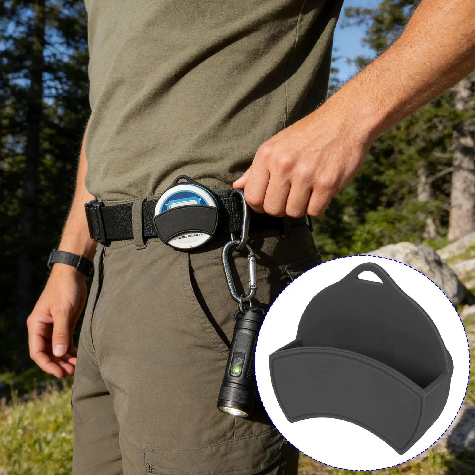 Chew Can Holder Silicone Clip Magnetic Mount Car Visor Storage For Vent Backpack Chew Can Pouch Women Men Vehicles