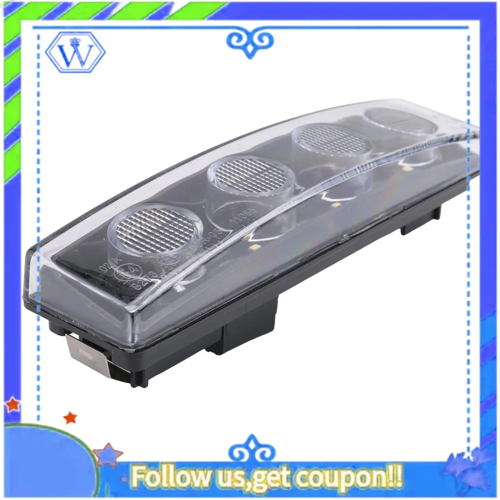 M46K-2Pcs Truck Sun Visor Light LED Sunshade Light Car Roof Light Yellow Light For Truck Scania SCANIA R/P420