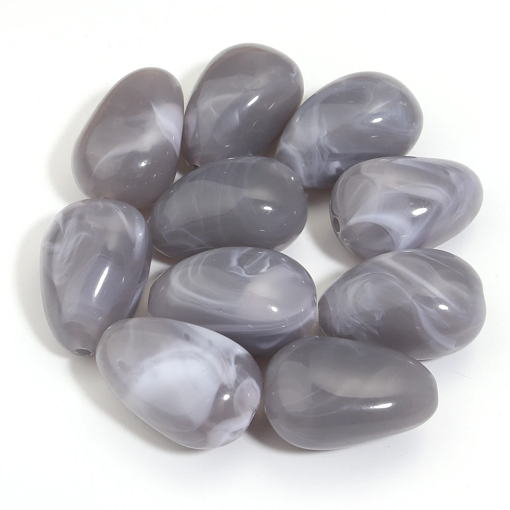 10pcs Irregular Acrylic Beads for DIY Jewelry Making