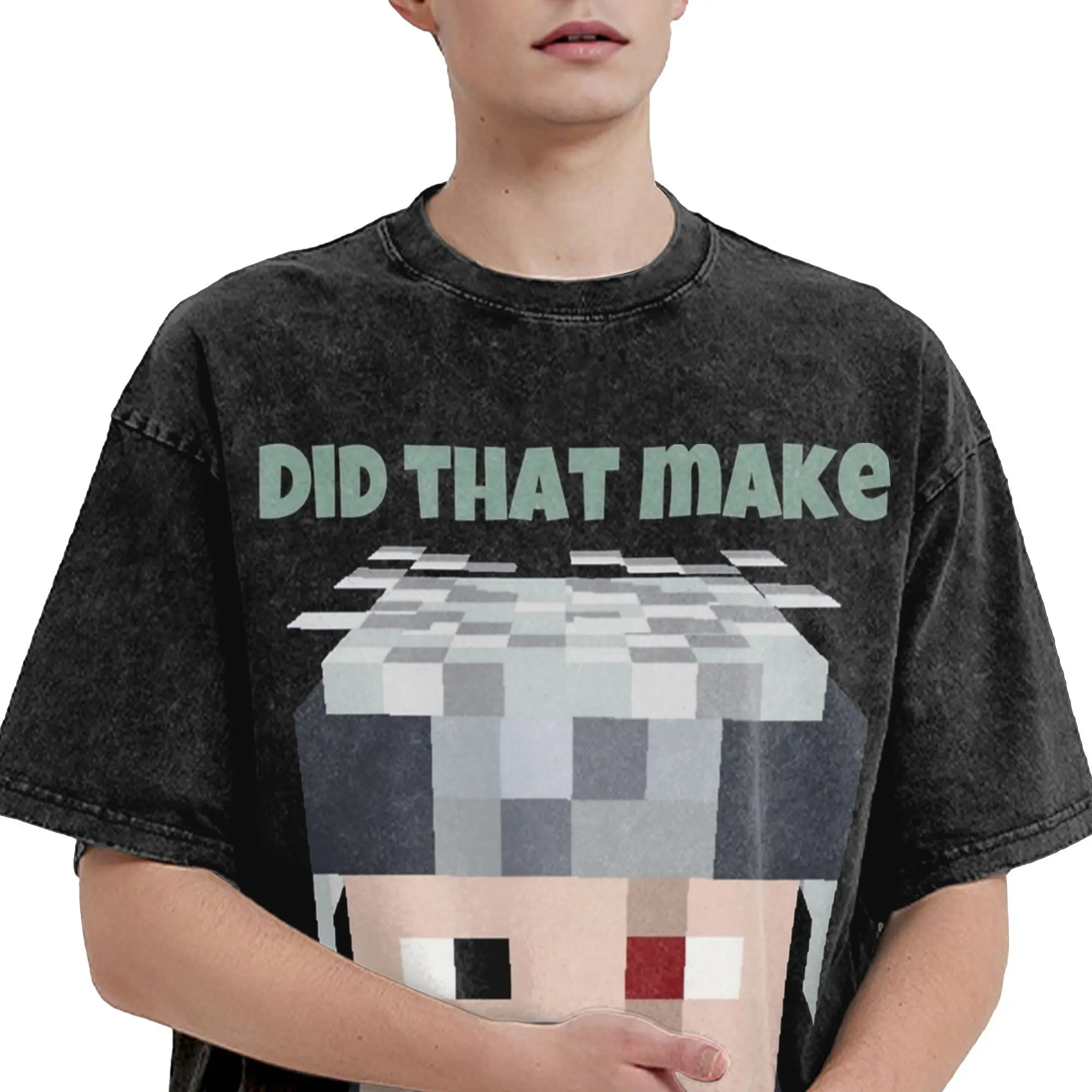 تي شيرت كبير الحجم مغسول من Etho Secret Life اقتباس فضفاض تي شيرت شعبي تي شيرت للذكور ملابس صيفية Y2K بنمط كلاسيكي