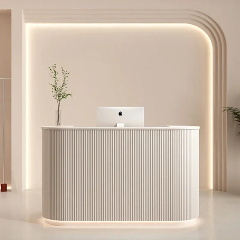 

Italian Style Clothing Store Reception Desks Beauty Salon High-end Simplicity Reception Desk Designer Furniture Receptionen HBRD