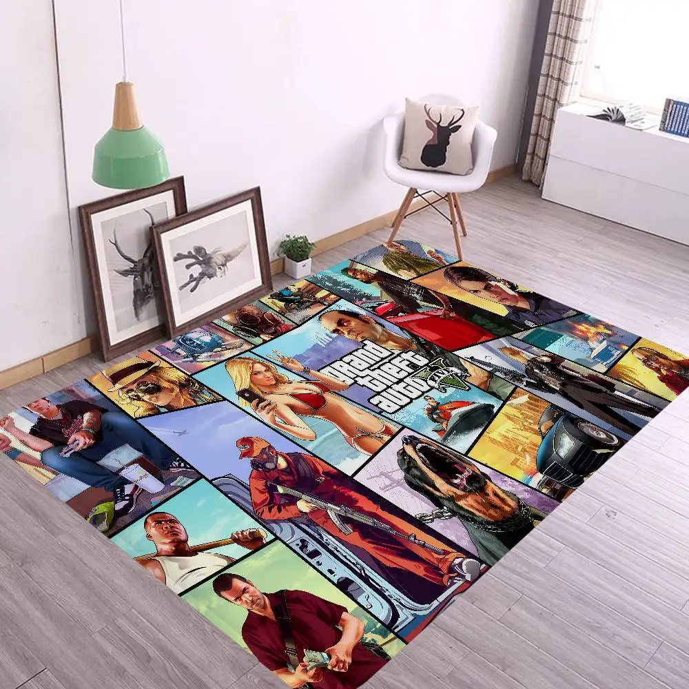 Gta5 سجادة باب على الطراز الشمالي لغرفة النوم وغرفة المعيشة ممسحة شرفة منزلية مضادة للانزلاق Alfombra #2