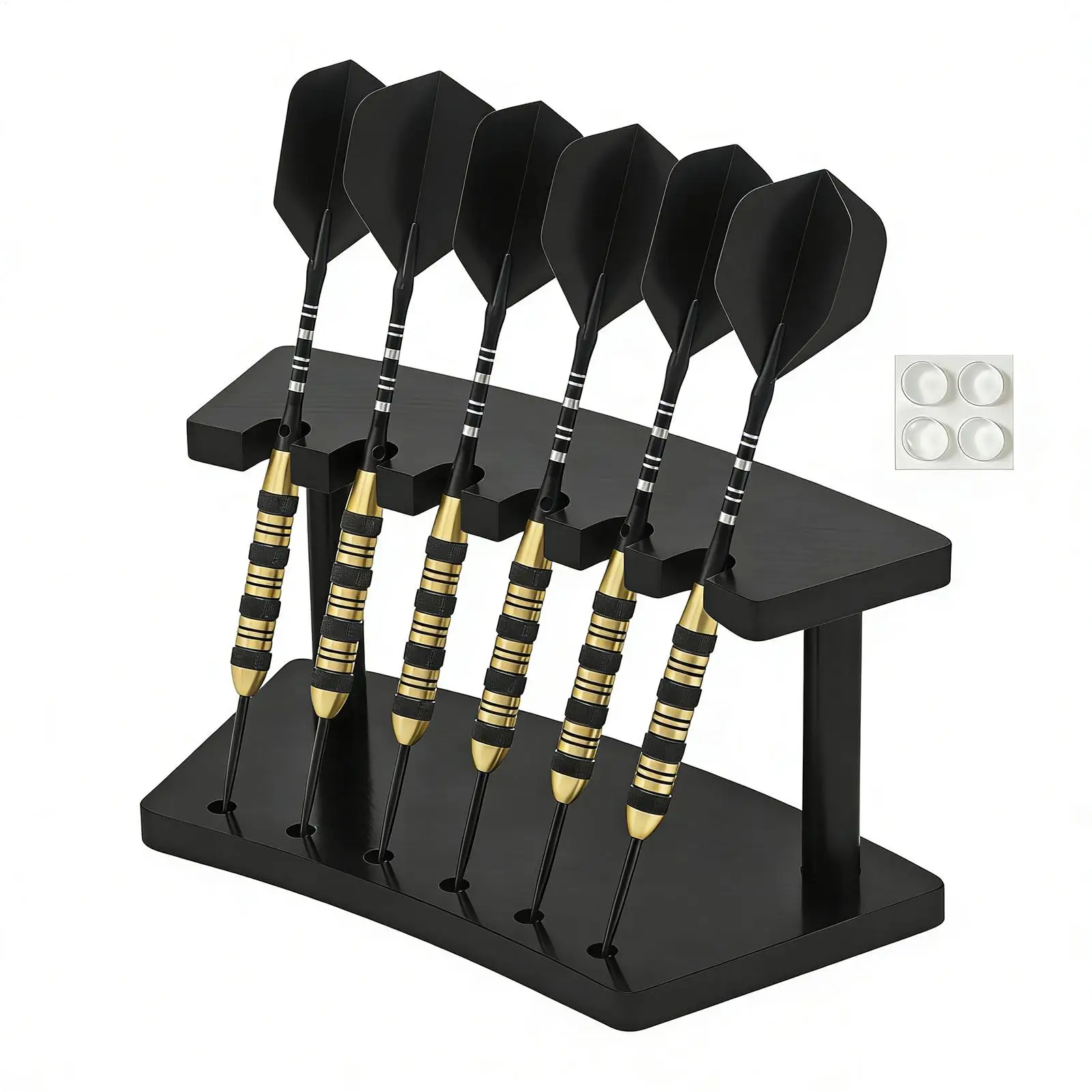 

Acrylic Dart Board Organizer Stand Anti-Slip Storage Case with Holder Space Saving Display for Darts Home Game Room Party Decor