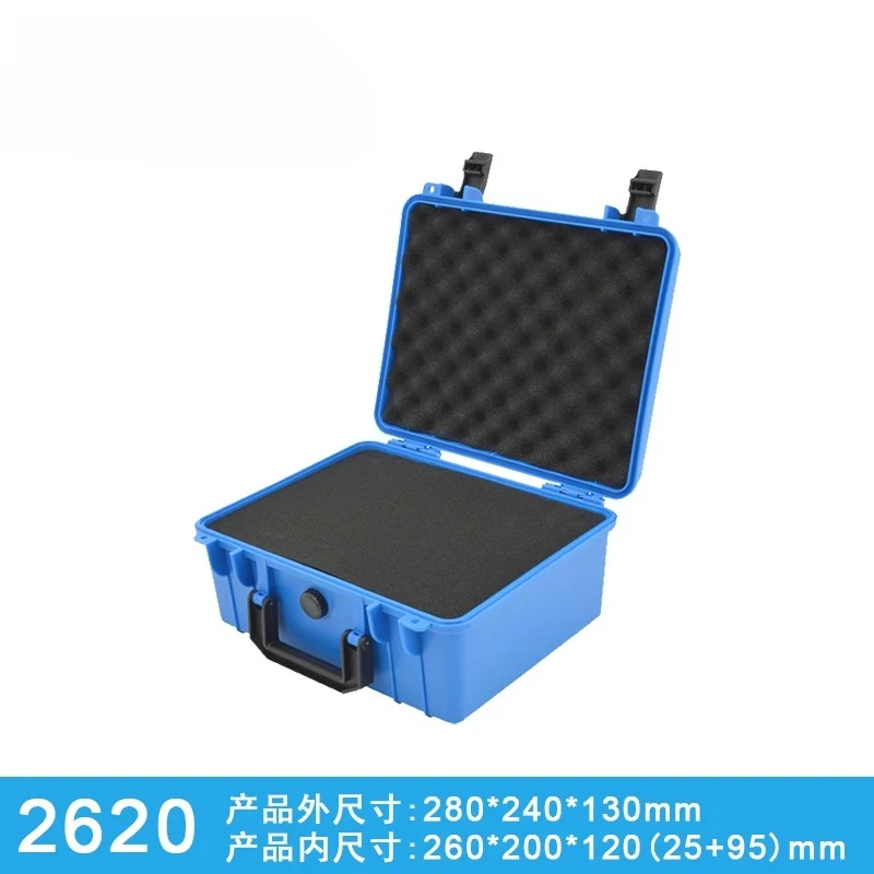 Waterproof plastic toolbox, hard case for machine tool storage, with sponge pelican case organizer