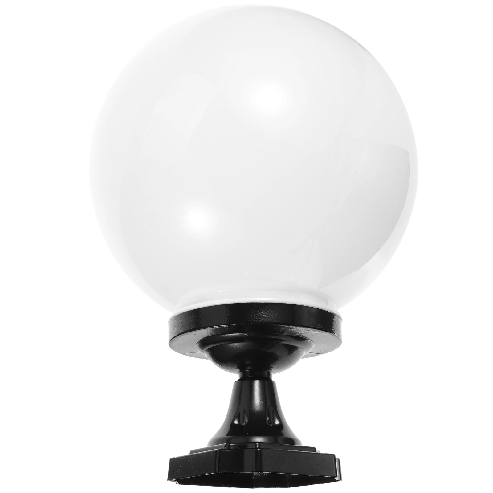 

Garden Wall Decorative Lamps 25CM Acrylic Globe Shade Gray Base Solar Lamp Cover Porch Light Outdoor Accessories