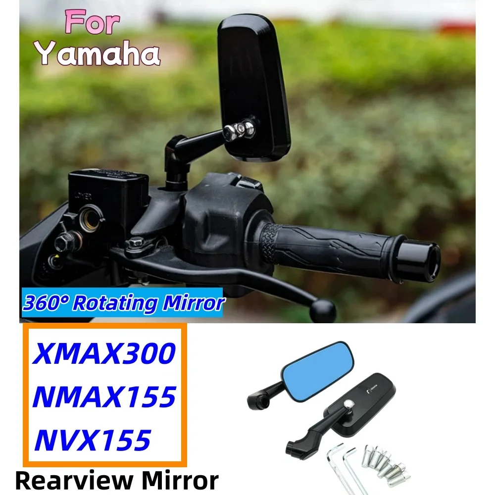Side mirrors for Yamaha XMAX300, NMAX155, NVX155, Aerox – rearview mirror/reversing mirror accessories.