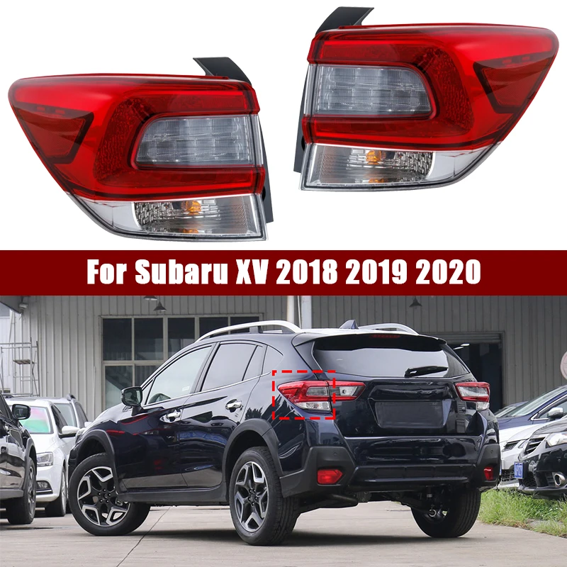 For Subaru XV 2018 2019 2020 Rear Tail Light Warning Brake Light Turn Signal Lamp Taillight Assembly Auto Parts Car Accessories