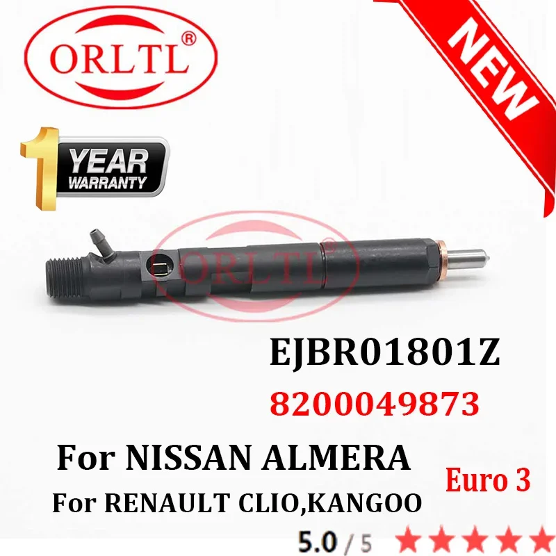 

NEW EJBR01801Z 8200049873 Diesel Engine Fuel Injector EJB R01801Z for NISSAN RENAULT CLIO,KANGOO