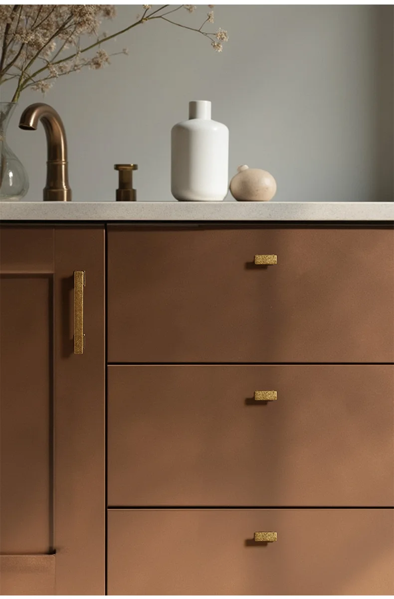 Amerikanische Zinklegierung, Vintage-Stil, Distressed-Bronze, massive Schranktür, Schubladengriff, Einzel- und Doppelloch-Türgriff für Möbel, Kleiderschrank – Detail 5