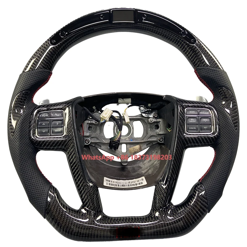 

Лидер продаж для Chrysler 300 300C Grand Voyager, автомобильные аксессуары для Chrysler, индивидуальный руль из углеродного волокна